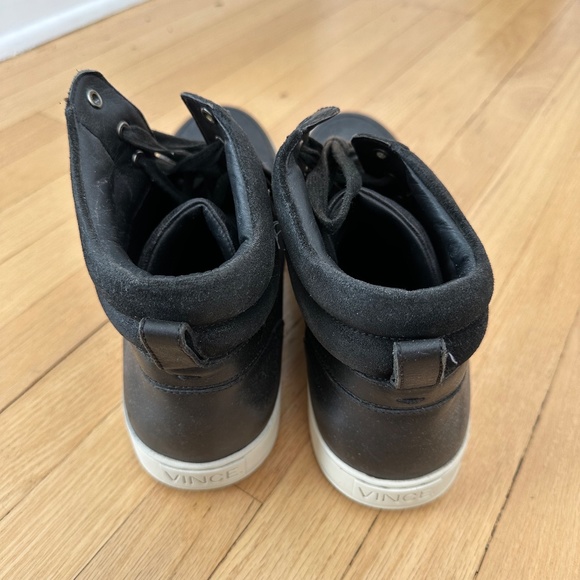 Vince Adam Revolver Hi Top Leather Sneakers - Picture 4 of 4